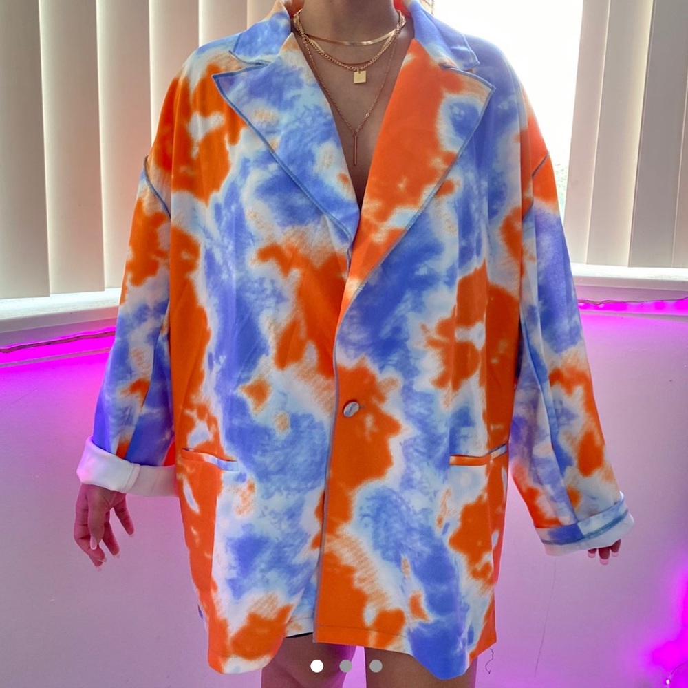 Shein Tie Dye Blazer in size XS